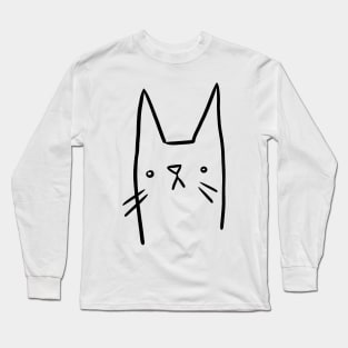 Silly Goofy Kitty Long Sleeve T-Shirt